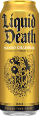 Liquid Death Sparkling Mango Chainsaw